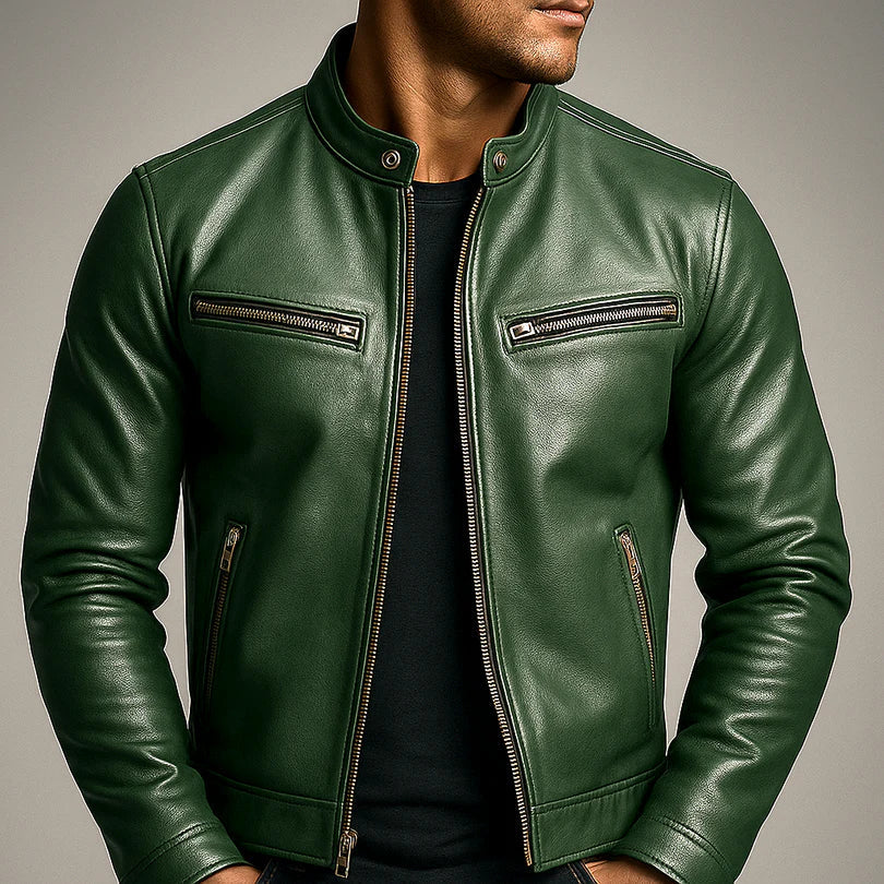 VESTE MOTARD CLASSIQUE POUR HOMME