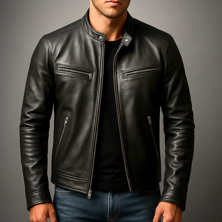 VESTE MOTARD CLASSIQUE POUR HOMME