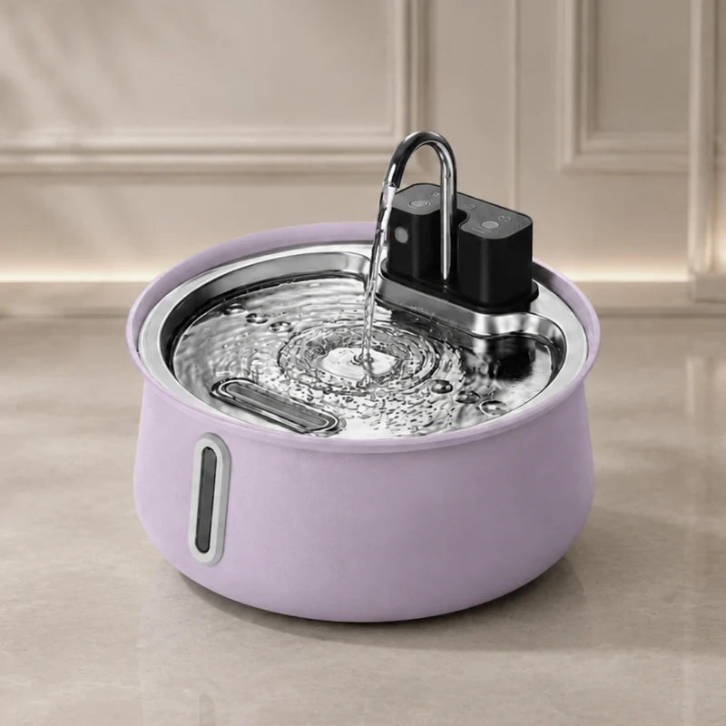 La toute première fontaine colorée 100 % en acier inoxydable