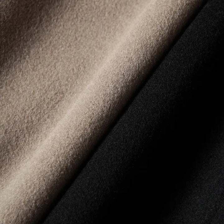 MANTEAU EN LAINE À CAPUCHE POUR HOMME