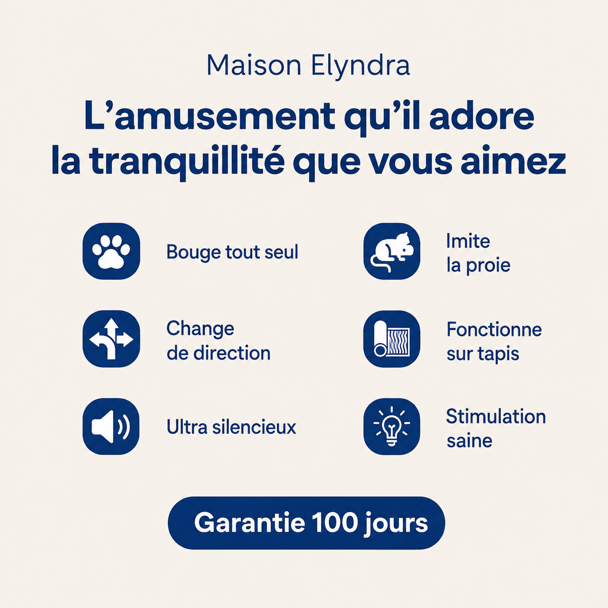 Balle interactive pour chat